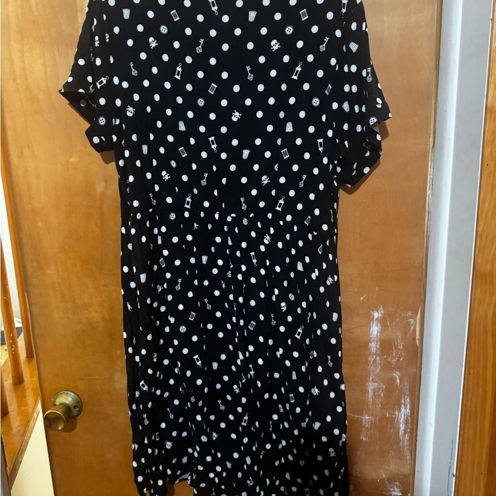 Tinkerbell Black and White Dress